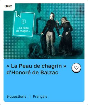 Quiz Balzac Lumni.fr