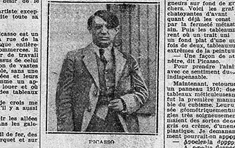 Retronews publie un entretien de 1928 de Picasso