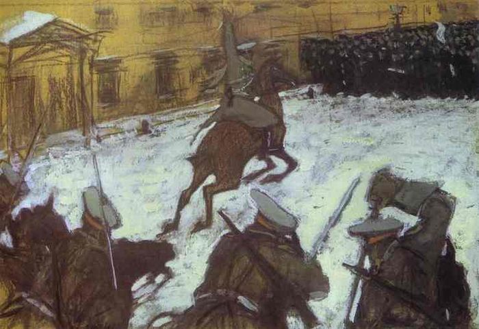 Soldats, héros, où est passée votre gloire ? par Valentin Serov en 1905