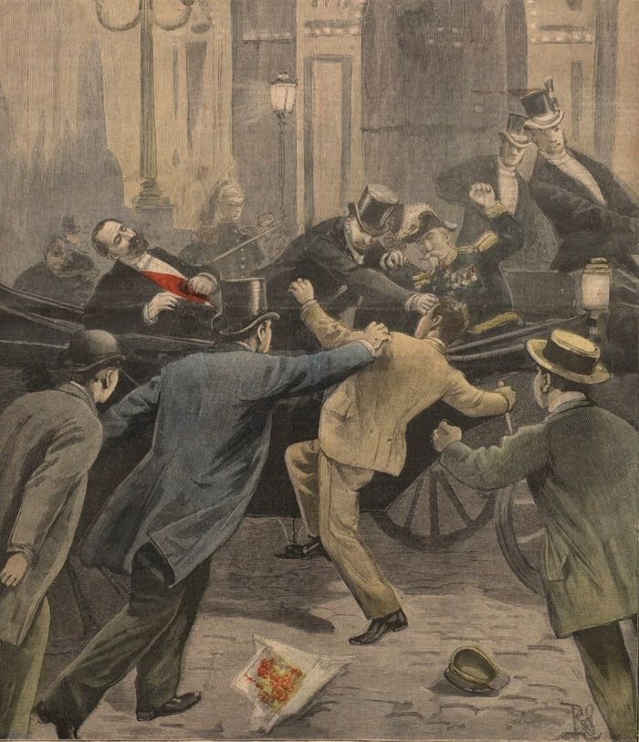Assassinat du président Carnot dans Le Petit Journal