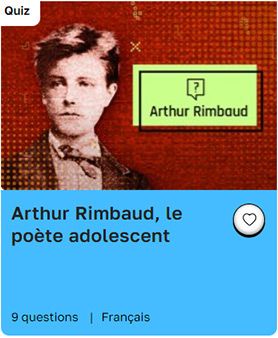 Quiz Rimbaud Lumni.fr